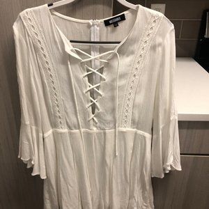 Missguided Lace-Up Romper